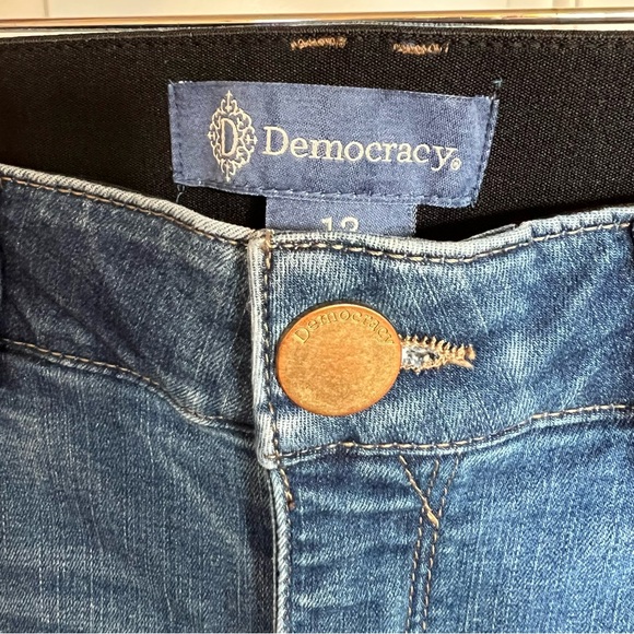 Democracy Ab solutions Ankle Skimmer Skinny jeans Mid rise Size 12 Stretchy - Picture 8 of 11
